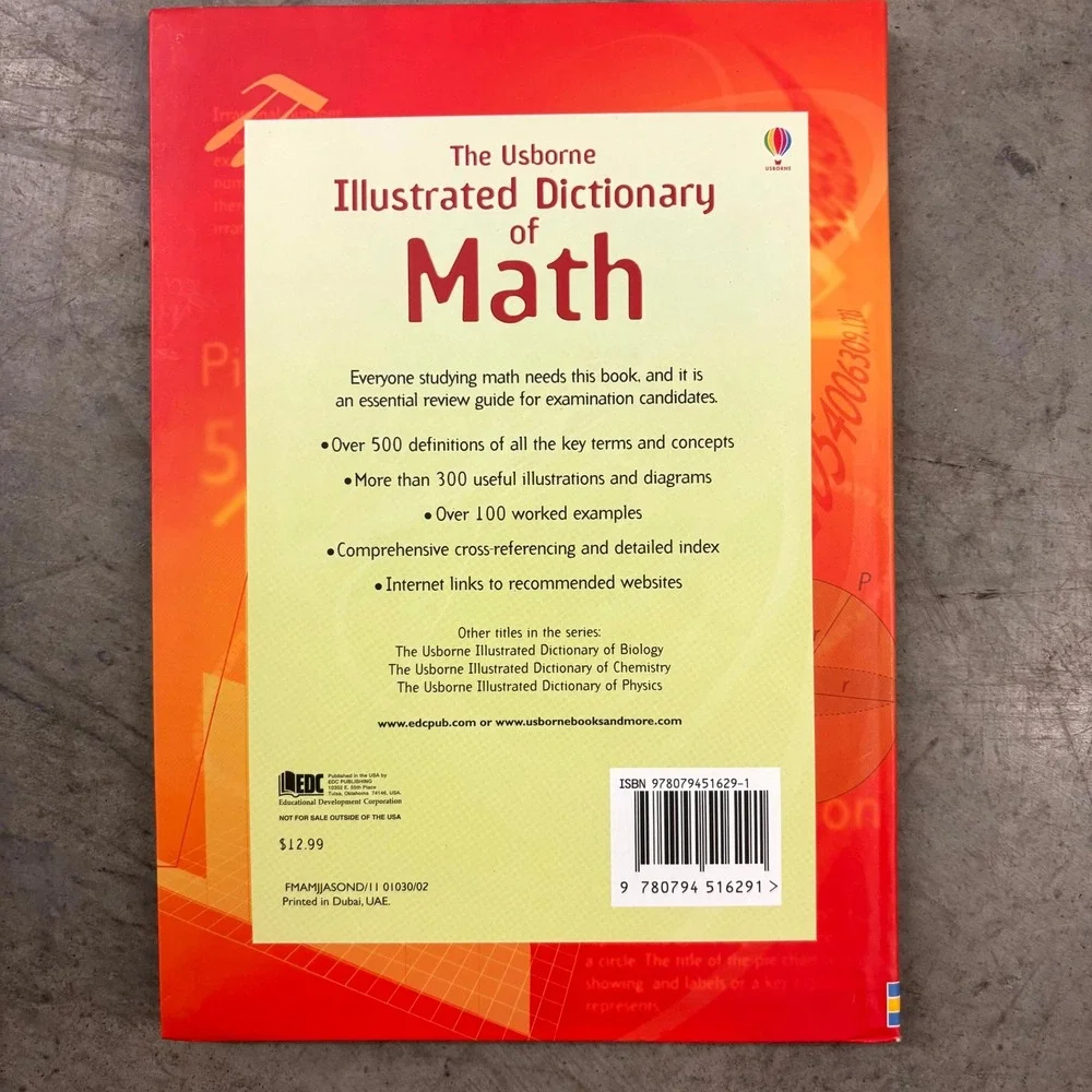 Illustrated Everyday Math Paperback Educational Workbook Homeschool Teacher